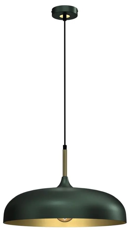 Brilagi - Lampadario a sospensione con filo ABRAHAM 1xE27/60W/230V diametro 45 cm verde