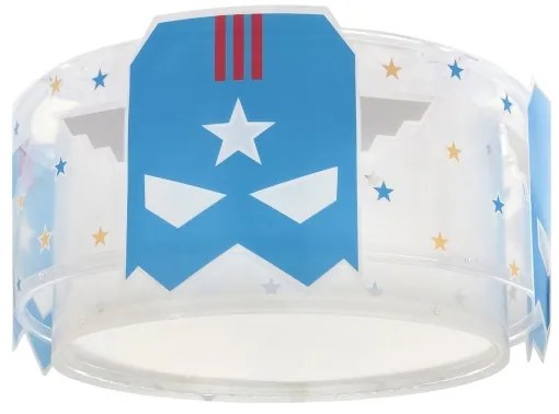 Dalber 61816 - Plafoniera per bambini BLU HERO 2xE27/15W/230V