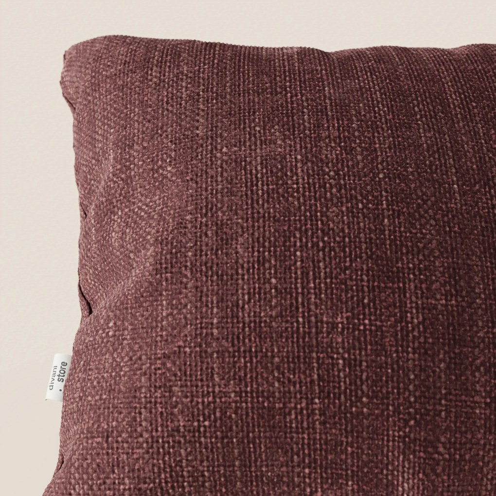 Lyon cuscino disponibile in diversi colori realizzato in morbido tessuto intrecciato impermeabile T06 rosso