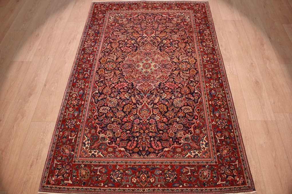 Kashan Tappeto 140 x 210 (Iran) Annodato A Mano