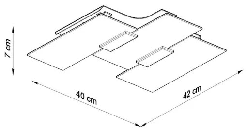 Sollux SL.0198 - Plafoniera FABIANO 3xE27/60W/230V bianco/cromo