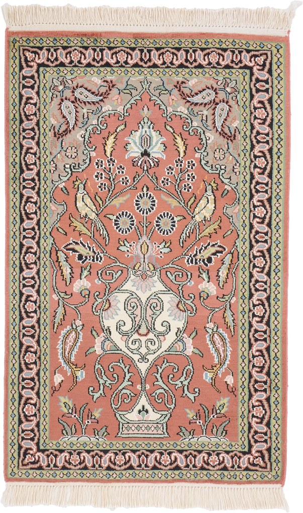 Cashmere Silk Tappeto 60x100 (Indian) Annodato A Mano