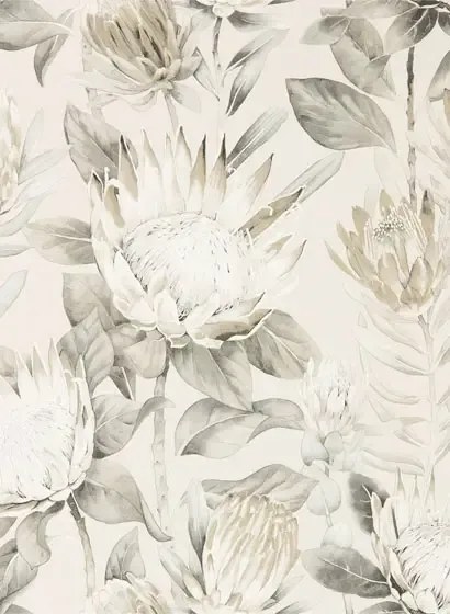 Sanderson Carta da parati King Protea - Linen/ Mica