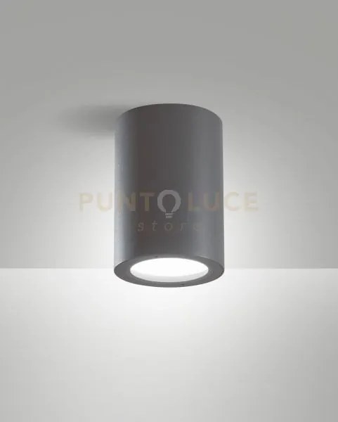 Manu plafoniera 1 luce attacco e27 grigio scuro per esterni ip54