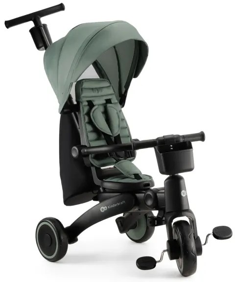 KINDERKRAFT - Triciclo per bambini 4 in 1 JAZZ 2 verde