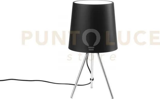 Lume marley nero 1 luce attacco e14 25x43,5cm in metallo