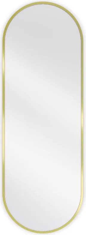 Mexen Loft specchio da bagno ovale 100 x 35 cm, cornice dorata - 9851-100-035-000-50