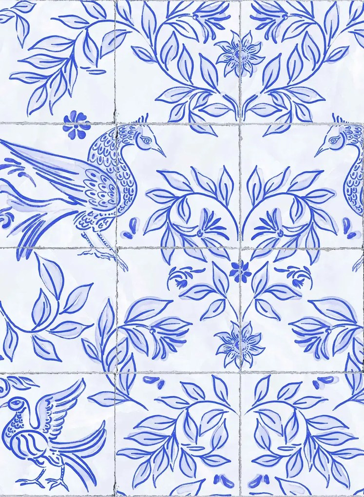 Coordonne Carta da parati Ceramica - Blue