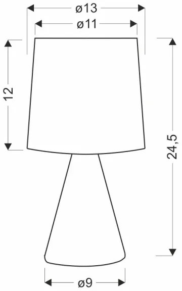 Lampada da tavolo SATTI 1xE14/40W/230V crema