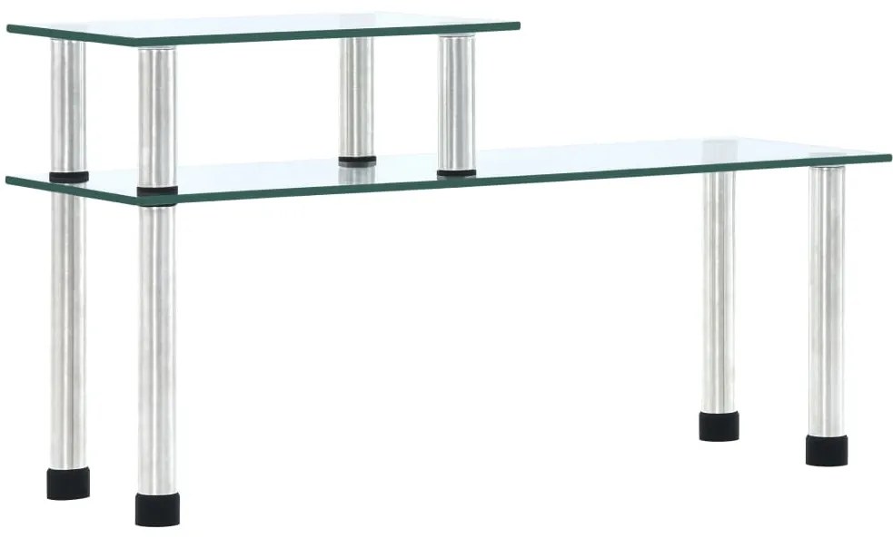 Mensola Da Cucina Trasparente 45x16x26 Cm İn Vetro Temperato /
