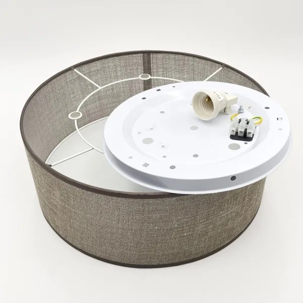 Plafoniera SIRJA 1xE27/15W/230V Ø 35 cm marrone