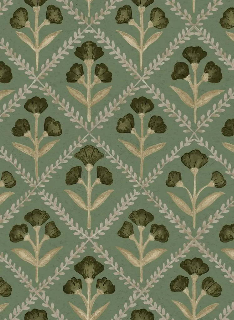 Coordonne Carta da parati Poppy - Emerald