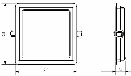 Opple 26666 - Faretto da incasso a LED per bagno LED/24W/230V 3000K IP44