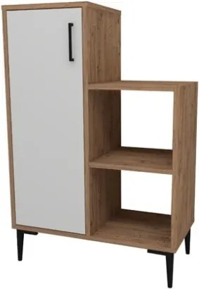 Mobile Da Cucina Multiuso Con Anta E Vani A Giorno Tea Rovere E Bianco