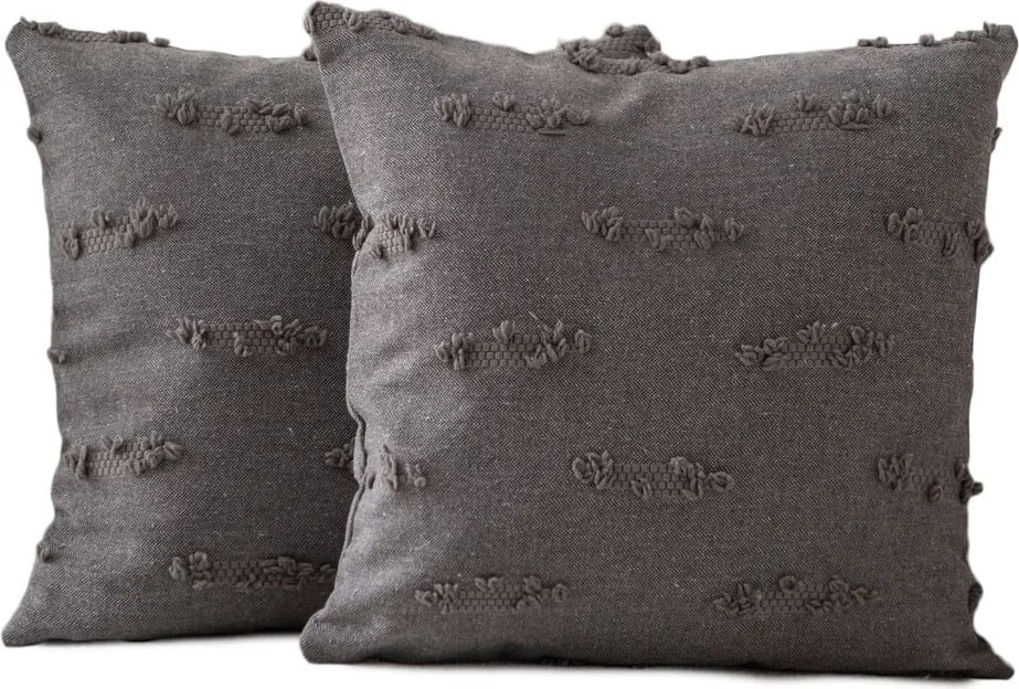 Federe decorative in set 2 pz 43x43 cm Tuffet – Mioli Decor
