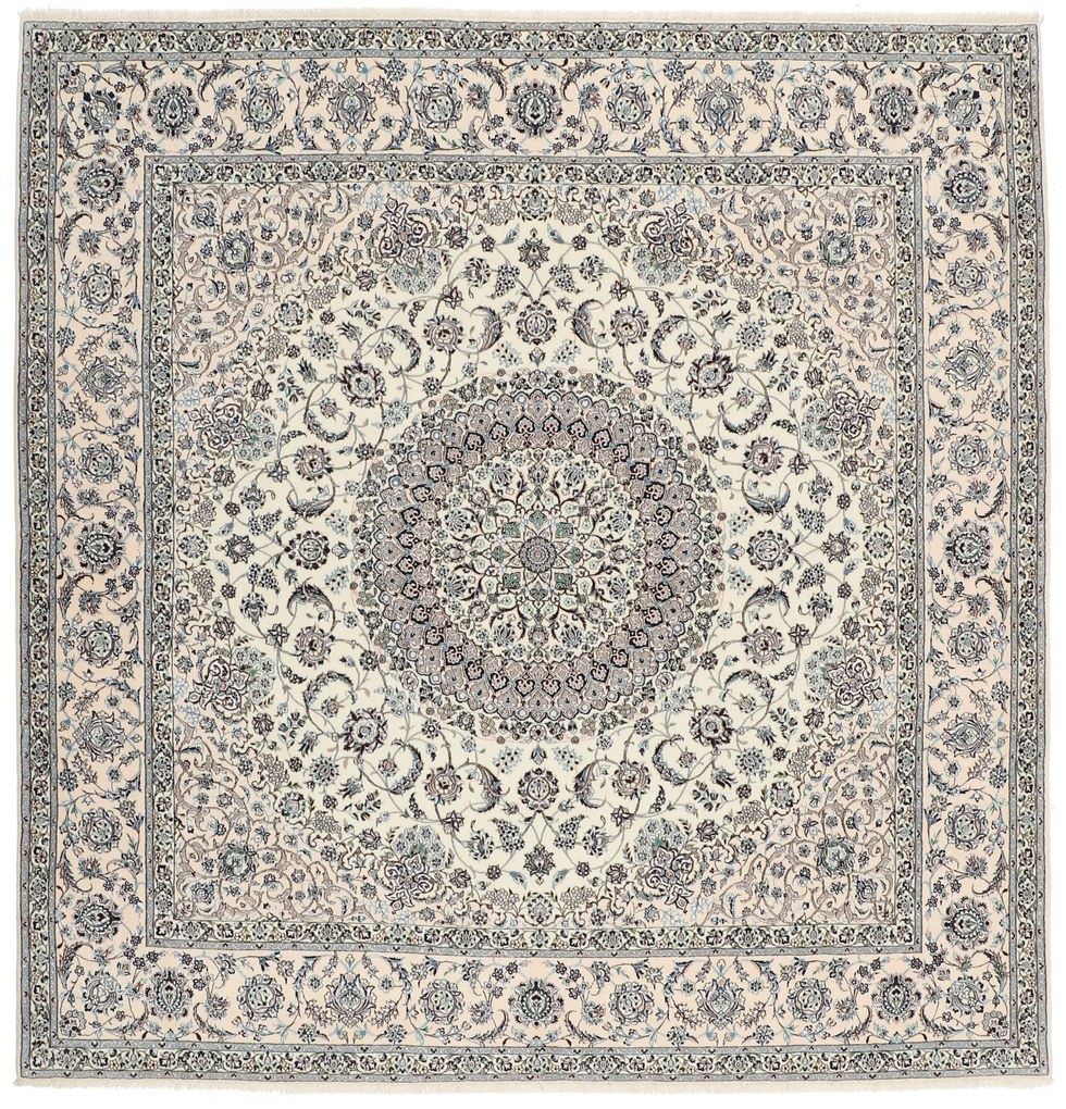 Nain Tappeto 260x260 (Iran) Annodato A Mano