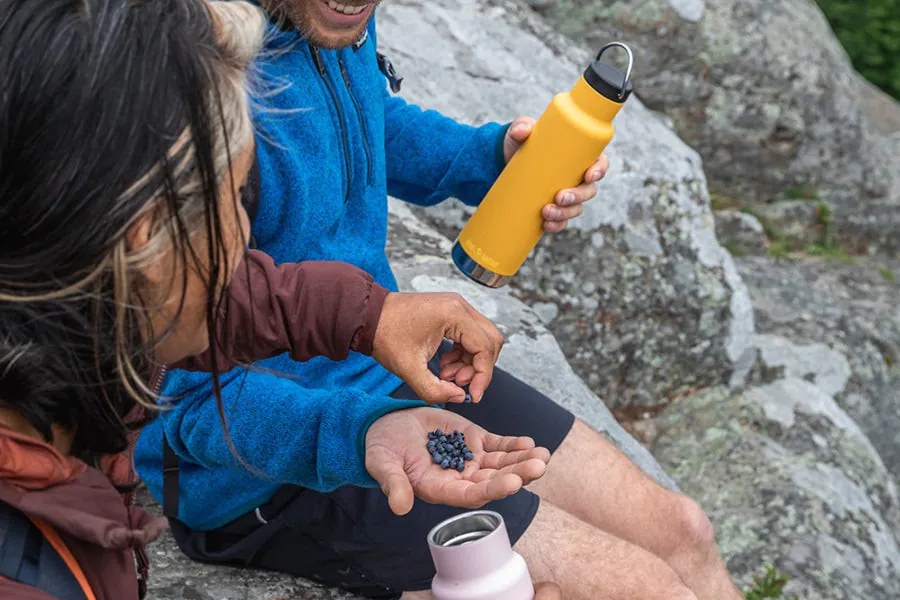 Borraccia termica in acciaio inox Klean Kanteen Insulated Classic w/Loop Cap - salt flats 592 ml