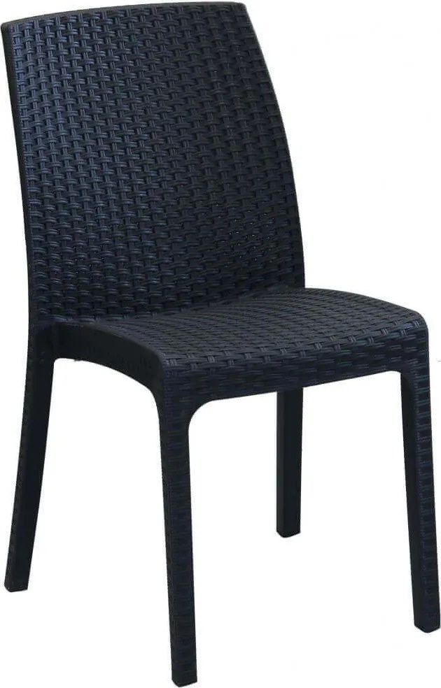 ALMA - sedia da giardino impilabile in wicker stampato