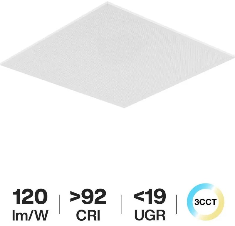Pannello LED 60x60 42W CCT Bianco Variabile UGR19 CRI92 con driver Philips Colore Bianco Variabile CCT