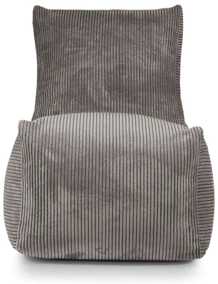 Puof a sacco color crema con rivestimento in velluto a coste Seat Lounge – SLOWDOWN