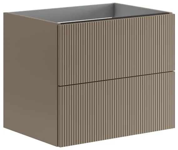 Mobile da bagno sotto lavabo Opera marrone opaco L 59.5 x H 50 x P 45.5 cm 2 cassetti, lavabo non incluso
