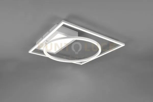 Downey plafoniera led 33w 4600lm, 2700 - 6500k bianca con snodo reg...