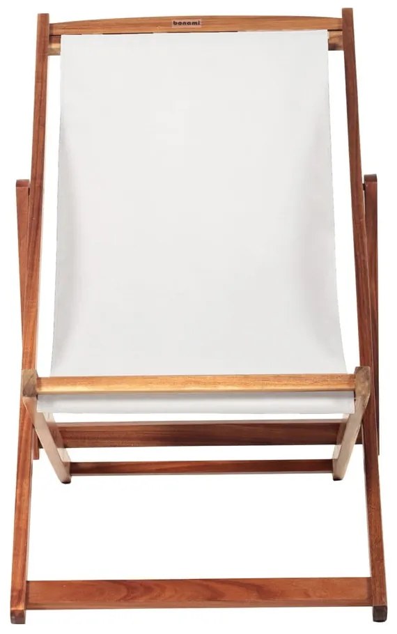 Sdraio da giardino beige/colore naturale scuro in legno massiccio Dionysus – Bonami Essentials