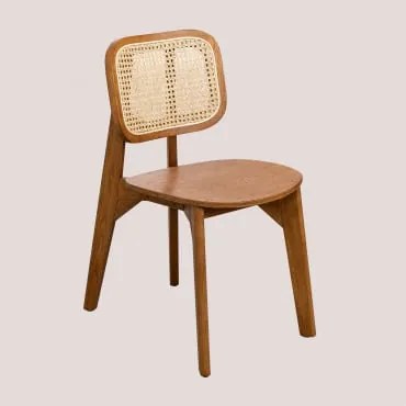 Confezione Da 4 Sedie Da Pranzo In Legno Defne Marrone Noce - Sklum