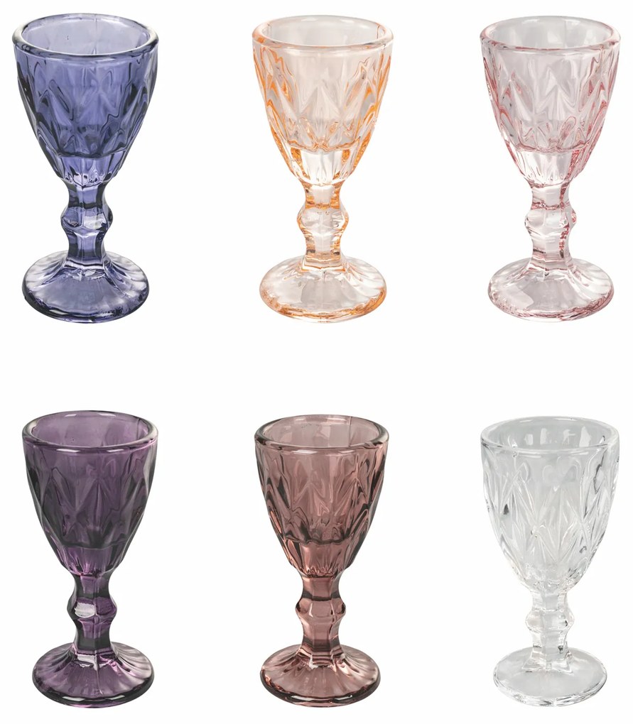 Set 6 bicchieri liquore Prisma Provence in vetro