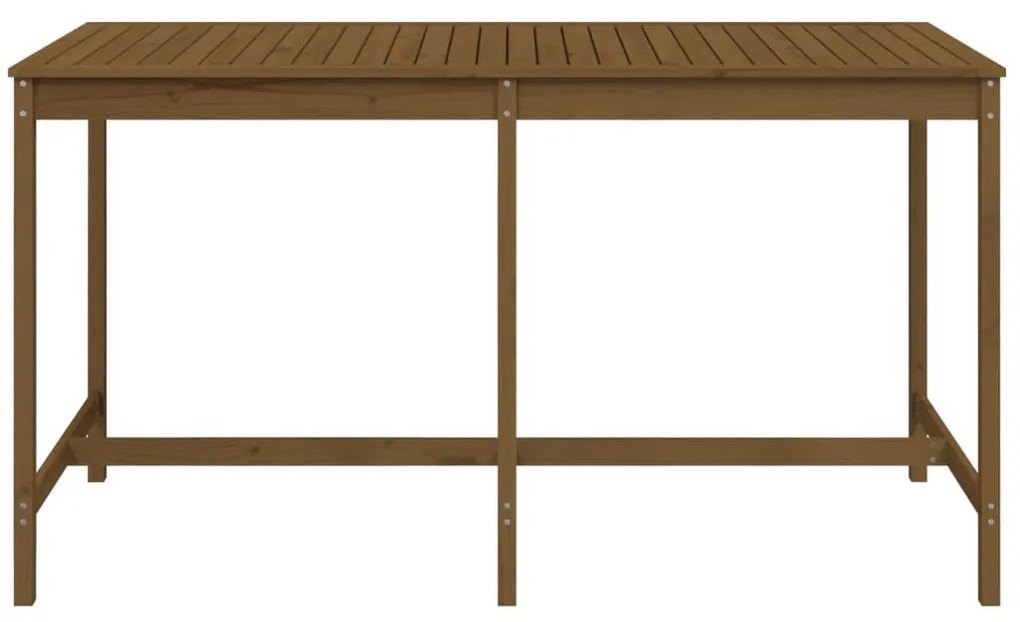 Tavolo da giardino miele 203,5x90x110cm legno massello di pino