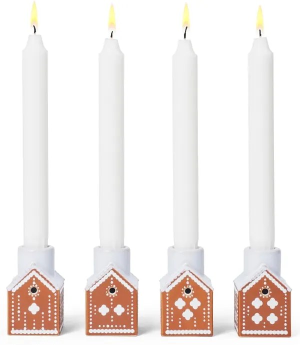 Portacandela in ceramica per avvento Gingerbread – Kähler Design
