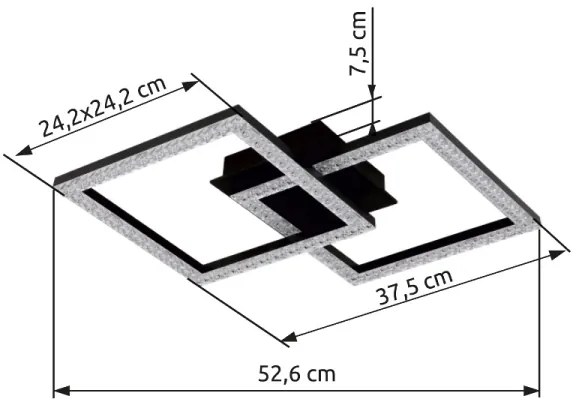 Globo 67328-20D - Plafoniera LED SAPENA LED/20W/230V