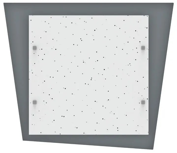 Plafoniera LED moderno Skinny, argento40 cm LUMICOM