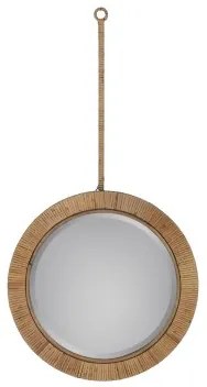 Specchio da parete Naturale Rattan 39,5 x 2 x 79,5 cm