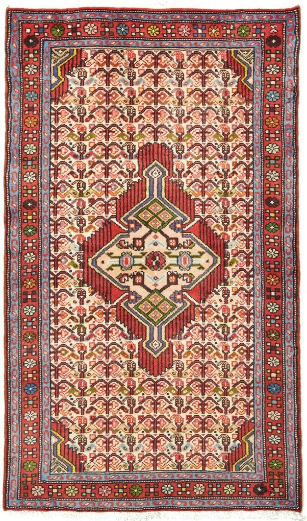 Hamedan Tappeto 80 x 130 (Iran) Annodato A Mano