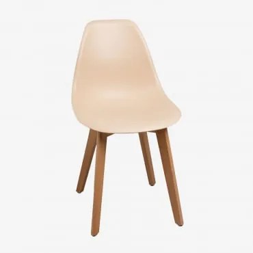 Pack 2 Sedie Da Pranzo Scand Nordic Marrone Grano - Sklum