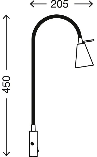 Briloner 2082-012 - Lampada da parete a LED COMFORT LIGHT 1xGU10/5W/230V cromo opaco