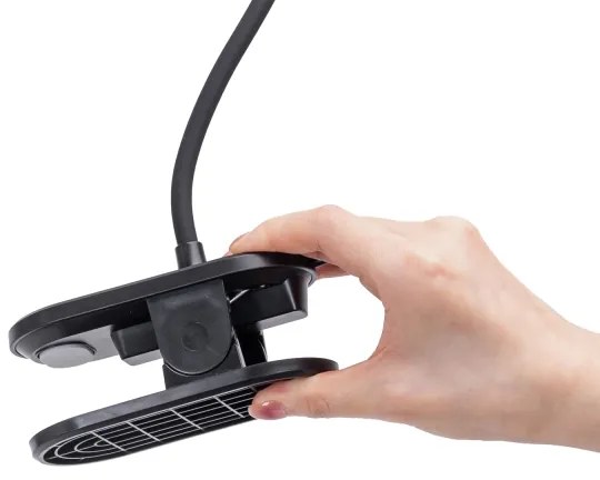 Aigostar - Lampada da tavolo LED dimmerabile con clip LED/2,5W/5V nero