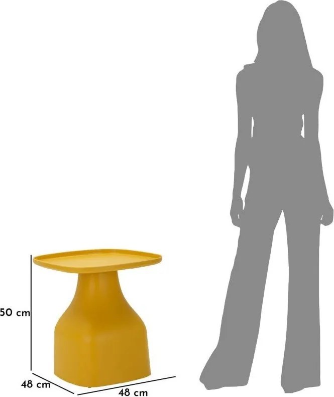 Tavolino rotondo in plastica ø 48 cm Gea – Mauro Ferretti