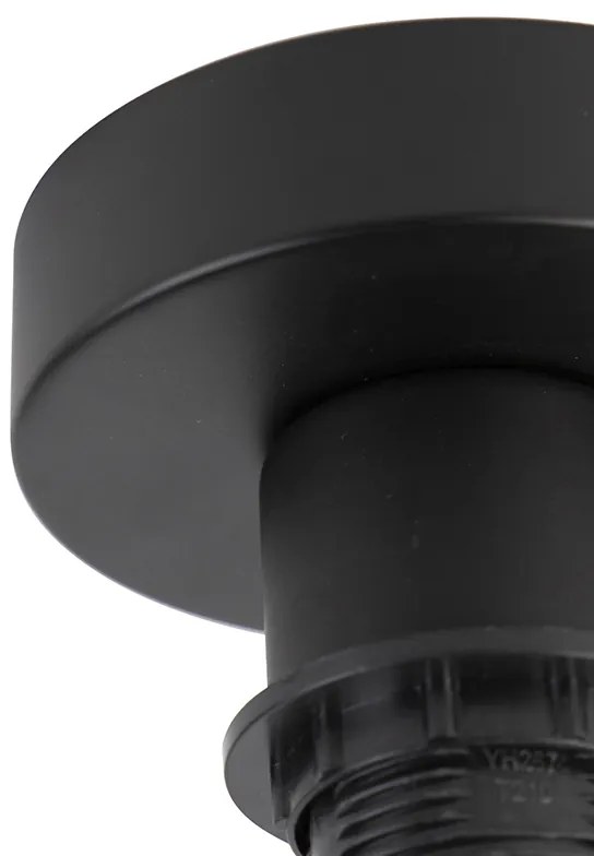 Plafoniera moderna nera con oro 47 cm Duo Shade - Combi