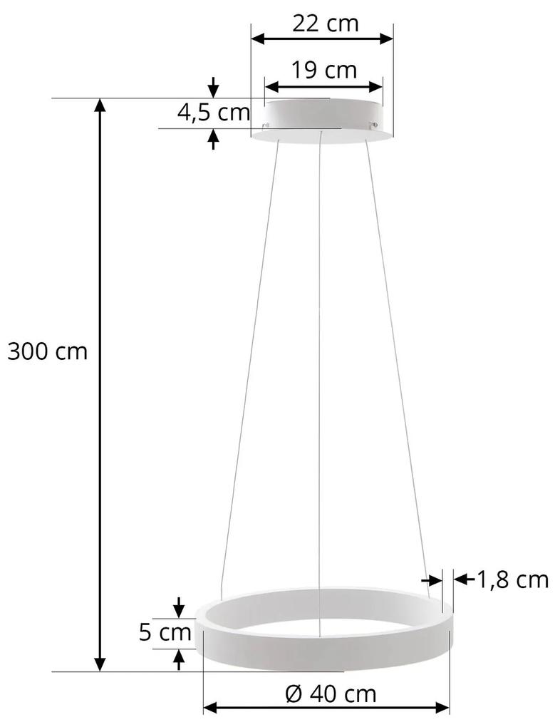 Arcchio Answin LED a sospensione 26,4 W bianco