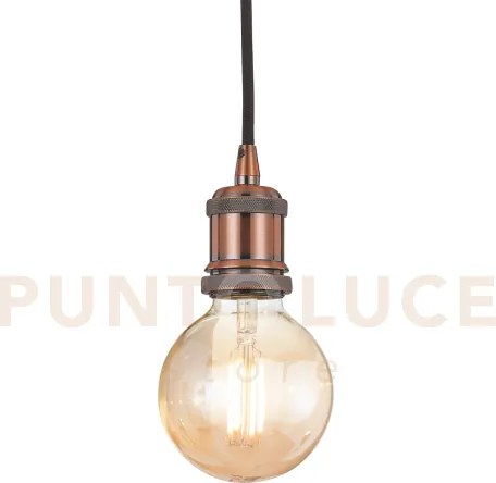 Frida lampadario rame d.9cm lampadina non inclusa attacco e29