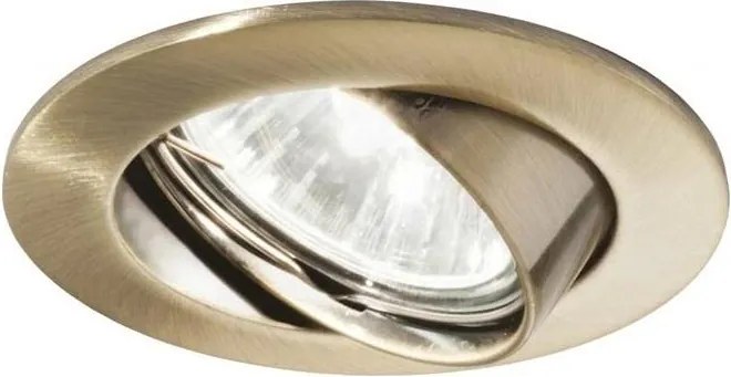 Ideal Lux - Faretto da incasso SWING, 1xGU10/28W/230V, Ø 8,2 cm, ottone