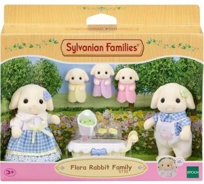 Accessori per Casa delle Bambole Sylvanian Families 5735 Flora Rabbit family