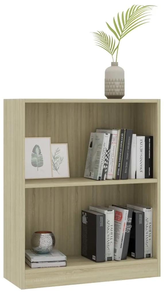 Libreria rovere sonoma 60x24x74,5 cm in legno multistrato