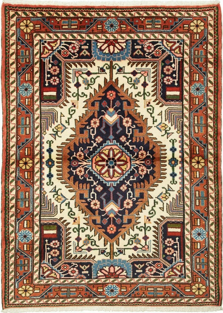 Hamedan Tappeto 110 x 150 (Iran) Annodato A Mano
