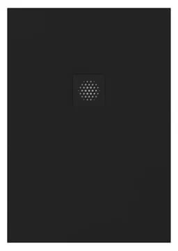 Piatto doccia SENSEA in composito minerale di resina gelificata Remix V3 nero L 70 x L 100 x H 2.4 cm opaco