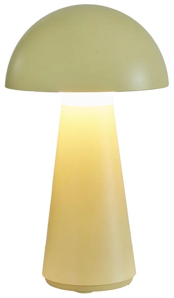 Lampada da tavolo LED gialla con telecomando (altezza totale 28 cm) Sam – Sirius