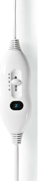 Nedis PEBL120CWT1 - Termocoperta elettrica 60W/230V 150x80 cm lana