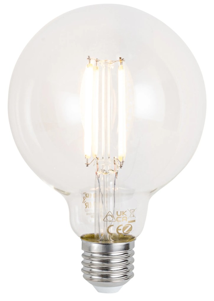 Lampadina LED Smart E27 dimmerabile G95 trasparente 7W 806 lm 2700-6500K Zigbee